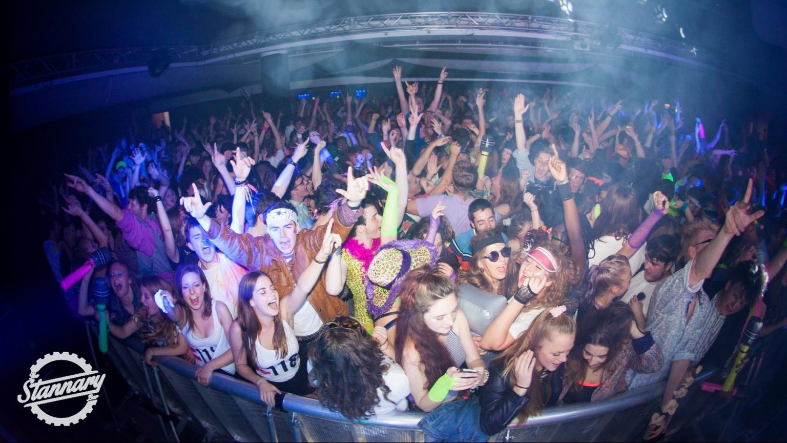 Crowd of students at an event