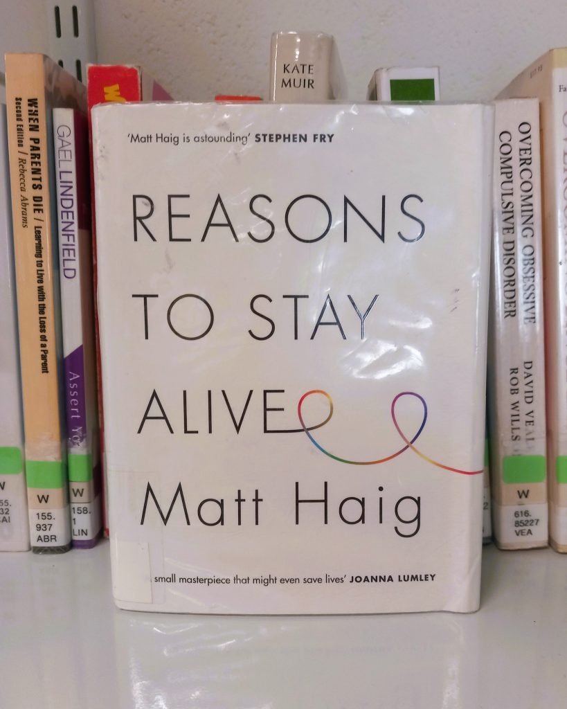 Image of the book Reasons to Stay Alive, by Matt Haig
